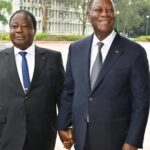 Les Présidents Henri Konan Bedie et Alassane Ouattara